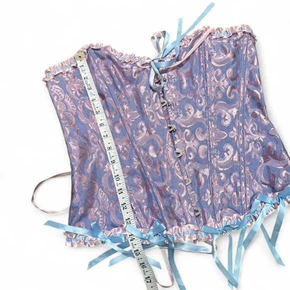 Fairycore XL Corset Ethereal Pastel Ruffle Coquette Rave - Picture 5 of 6